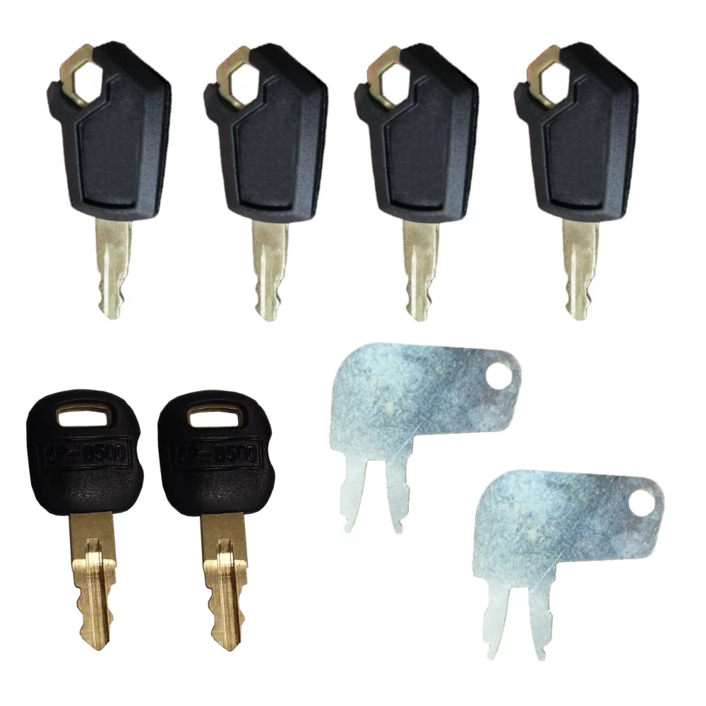 RAParts Eight (8) New Master Ignition Keys Fits Caterpillar Heavy Equipment