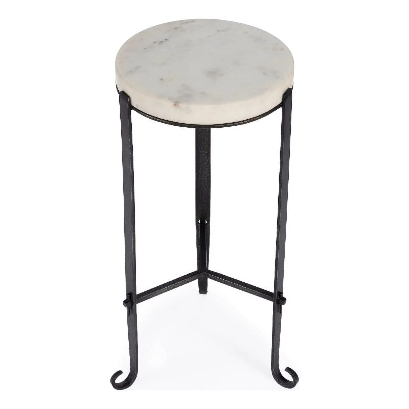 Bowery Hill Modern Metal Marble and Iron 11.5