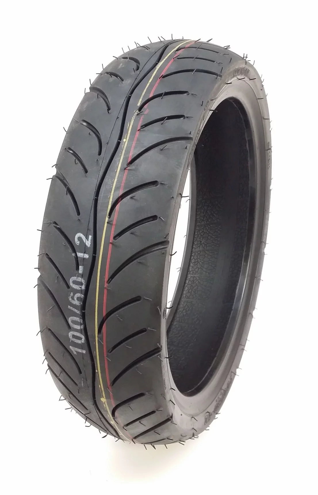 100/60-12 Tubeless Tire Front/Rear Motorcycle Scooter Performance Pattern Tread