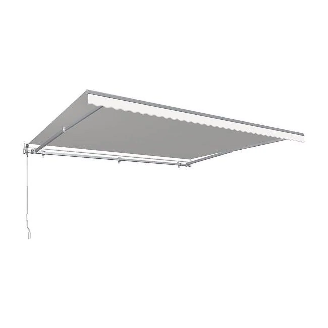 Awntech MM24-US-W 24 ft. Maui Manual Retractable Awning, Off White - 120 in.