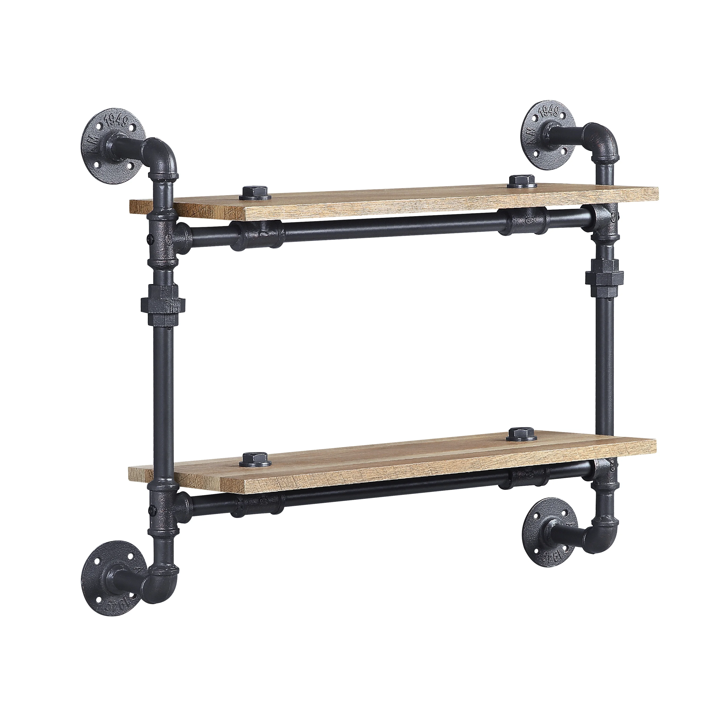 Brantley Wall Rack with 2 Shelves - 19.0 - Elevate Your Space