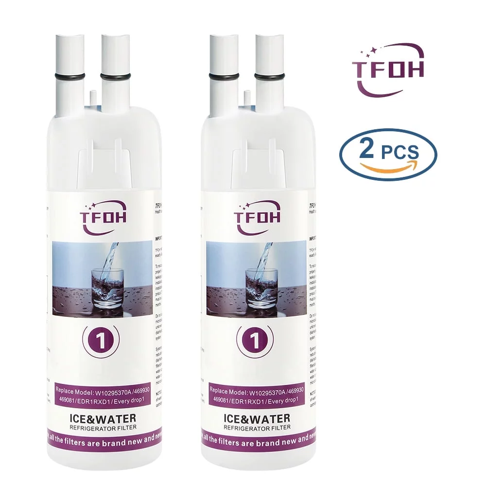EDR1RXD1 Water Filter for Whirlpool Refrigerator Water Filter 1 - WHR1RXD1 and Everydrop W10295370A Replacement,469081 469930 2Pcs