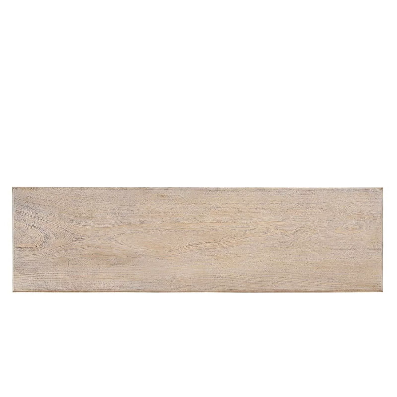 Taran Designs Milton Carved Solid Wood Console Table in White