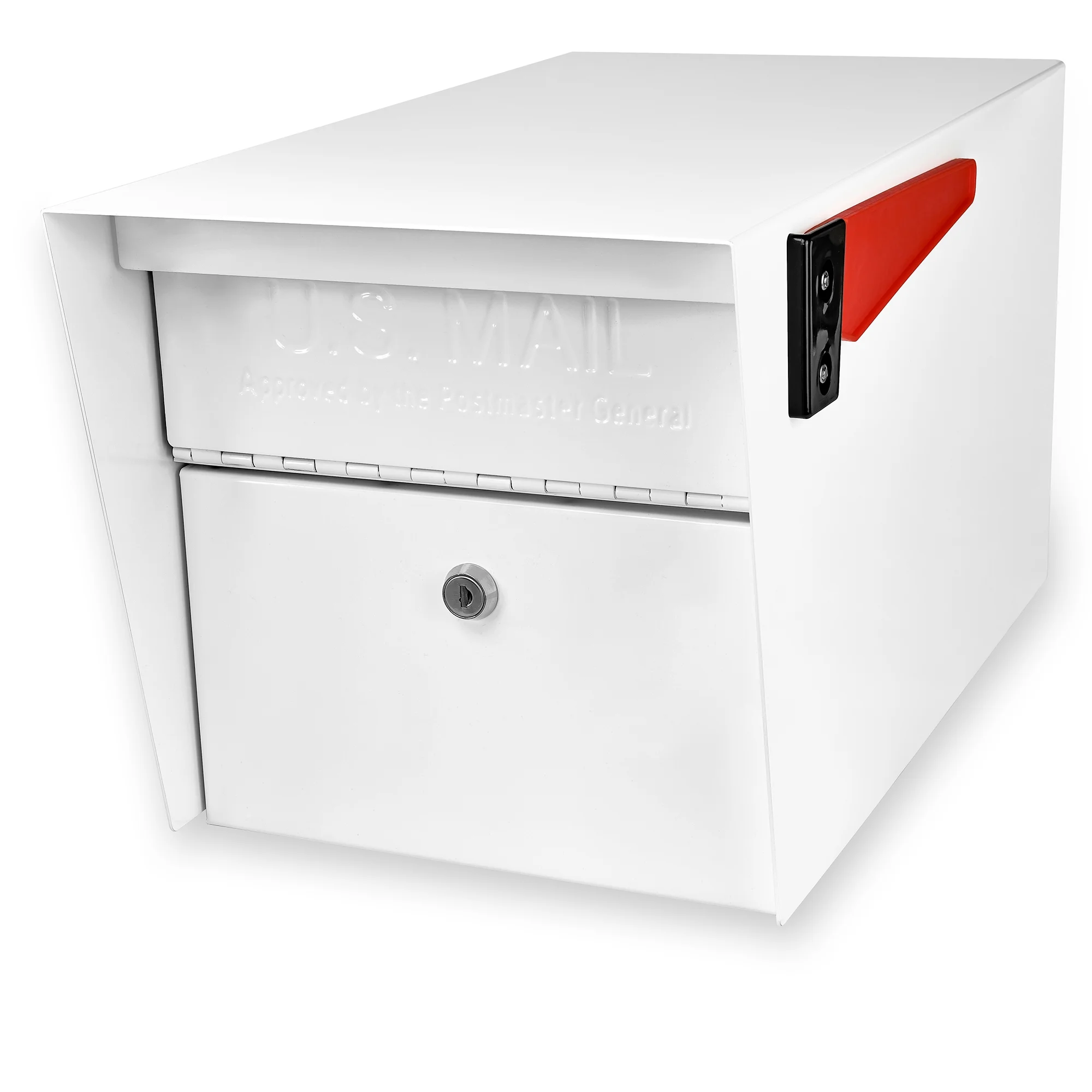 Mail Boss Mail Manager Locking Security Mailbox, Alpine White
