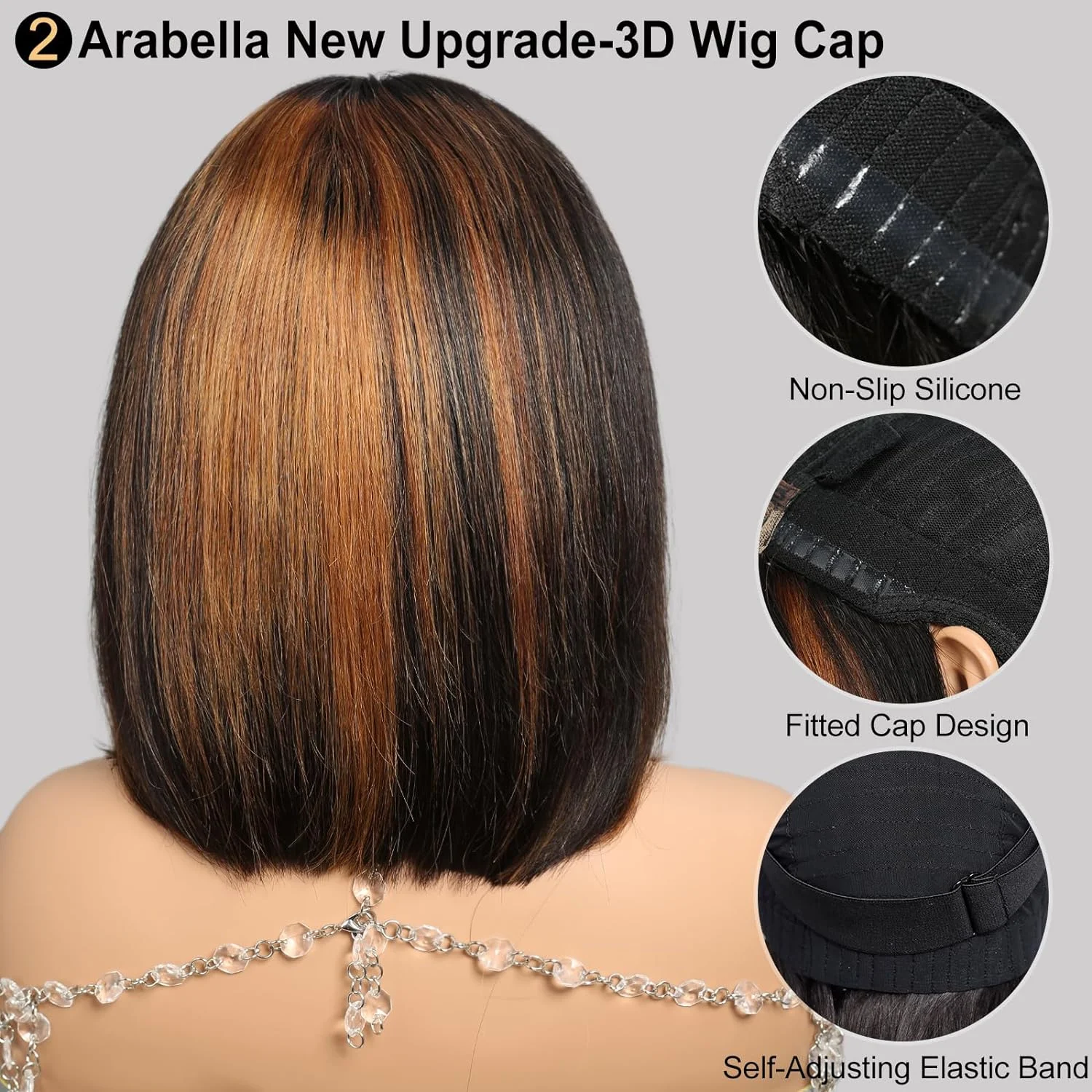 13x4 HD 1B/30 Highlight Bob Wig Ready to Go Glueless Bob Wig Human Hair Ombre Lace Front Wig Human Hair Pre Plucked With Baby Hair Bob Wig Human Hair Lace Frontal Wig 180% Density 10inch