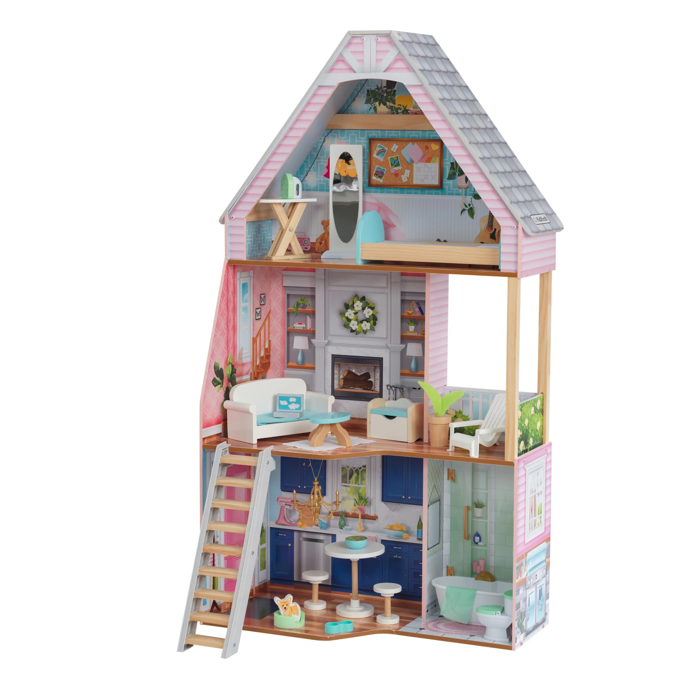 Matilda Wooden Dollhouse with 23 Accessories