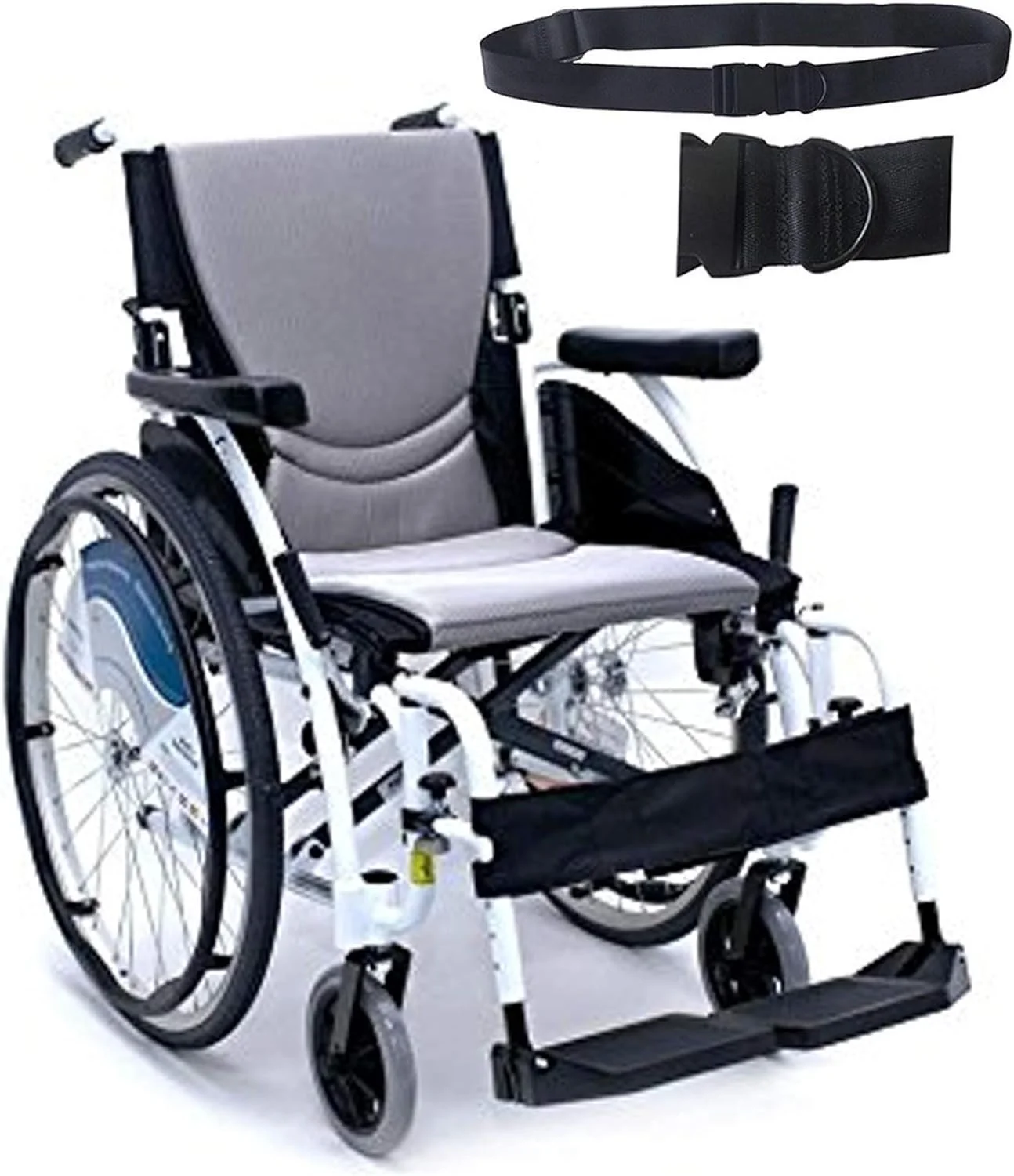 Karman Healthcare S-Ergo115F18WS Ultralight White Wheelchair, Frame Color Alpine White  Special Edition, Seat Width: 18