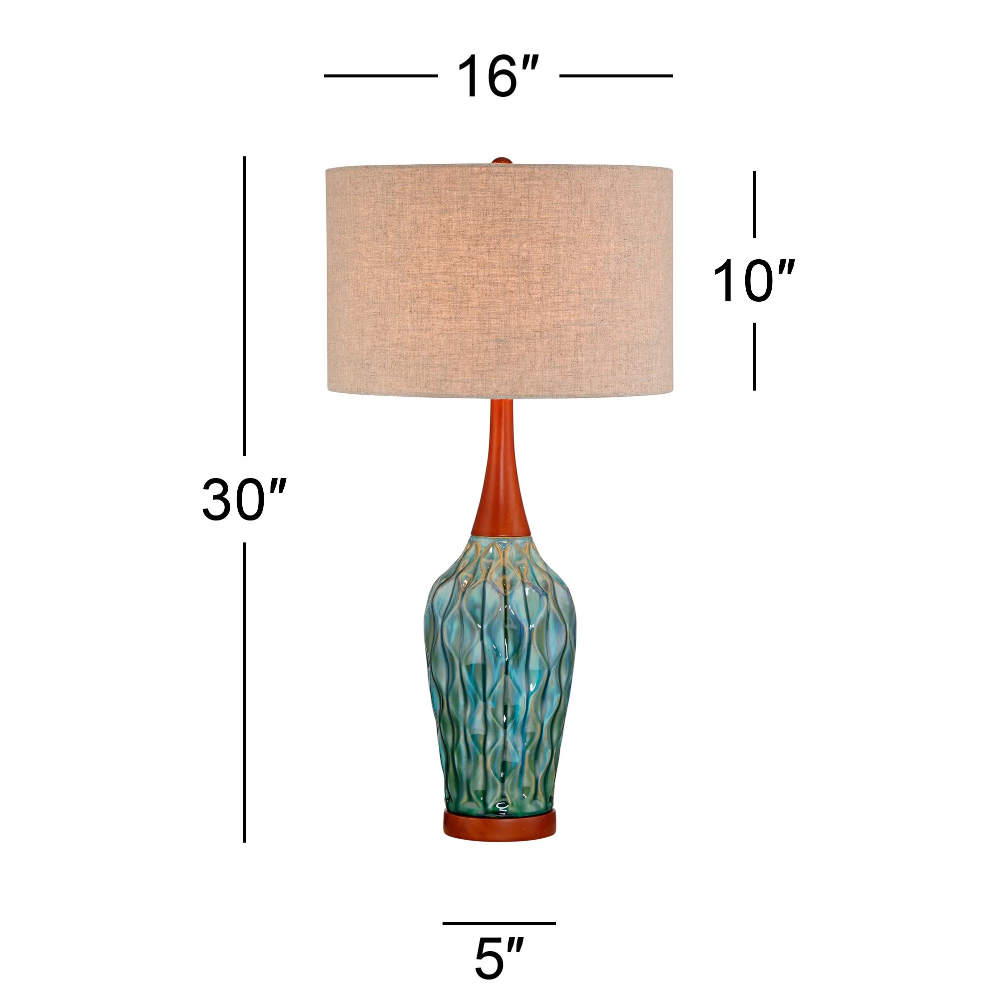 360 Lighting Rocco Modern Mid Century Table Lamps 30