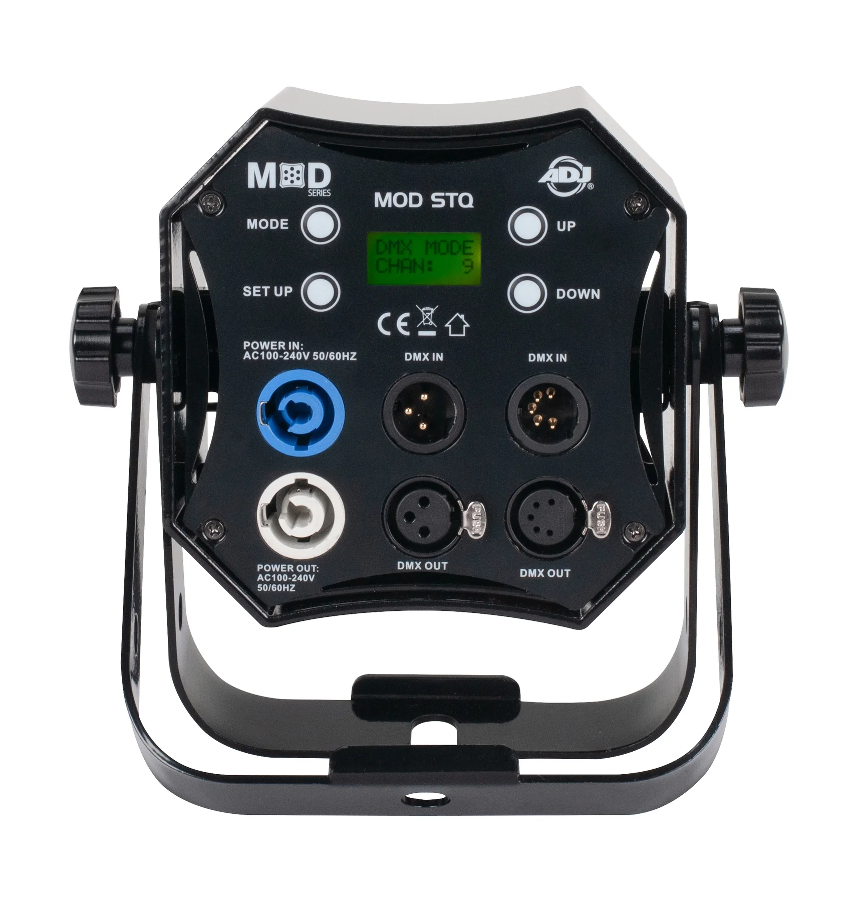 8) American DJ MOD STQ Compact DMX Par Wash Lights w/Remote+Facade+Stands+Cables