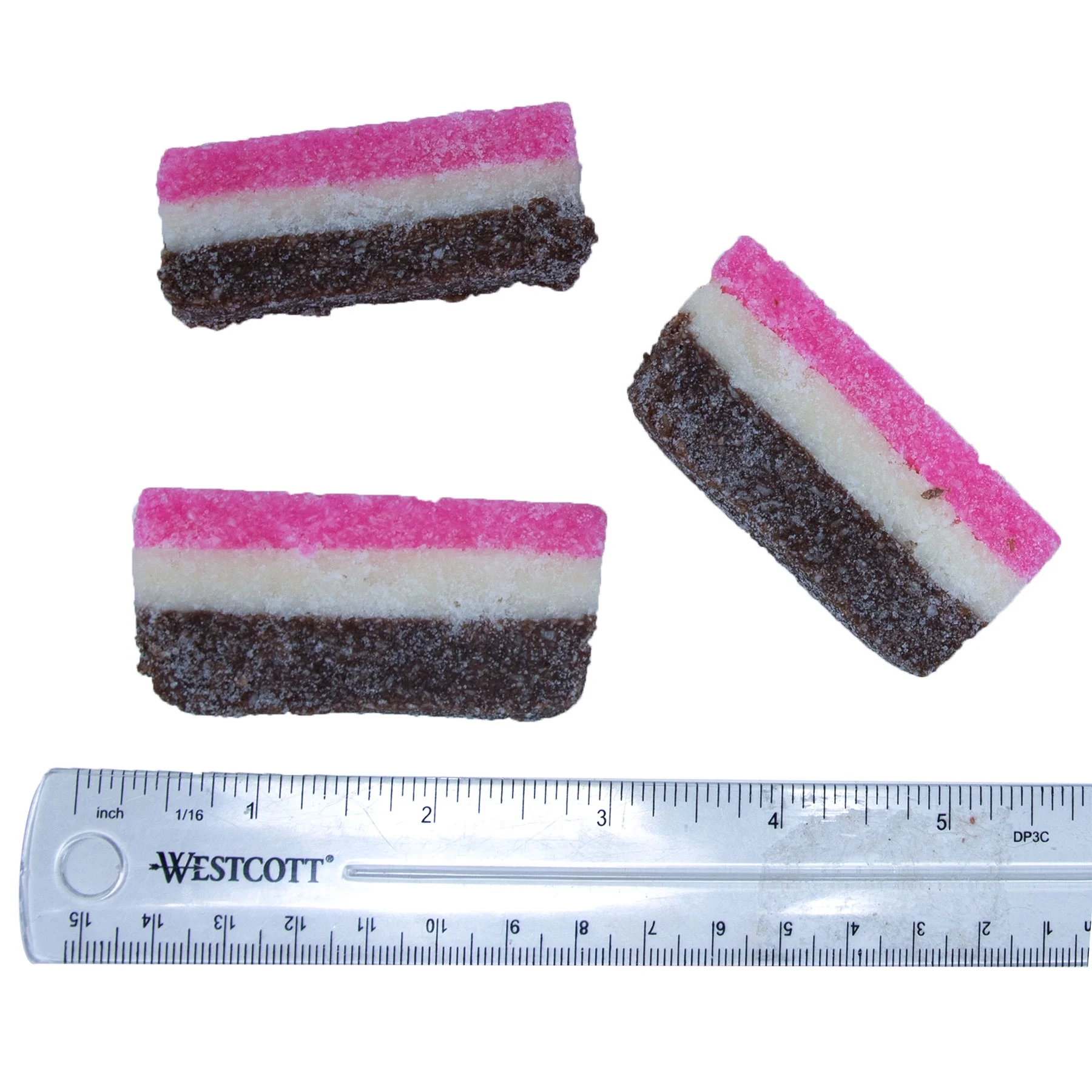 Beulah's Rainbow Coconut Strips 1 Pound Package, 20 Pieces of Candy, Unwrapped Coconut Candy Bars