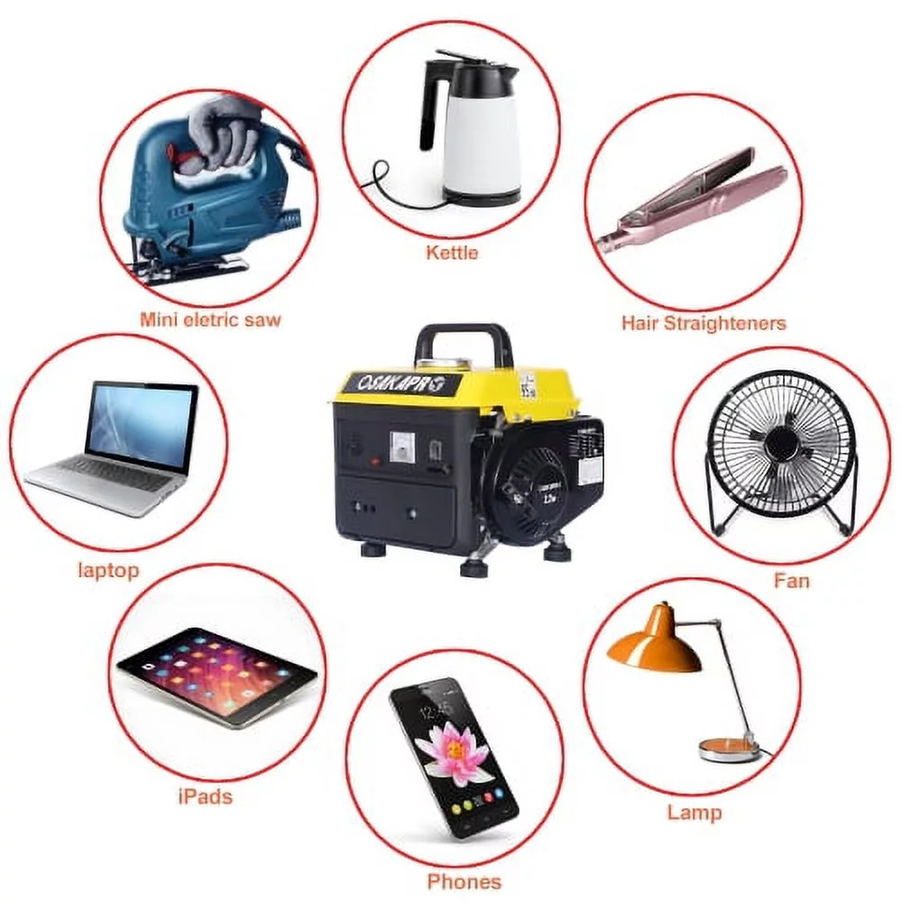 Portable Generator, Outdoor Generator Low Noise, Gas Powered Generator, Generators for Home Use