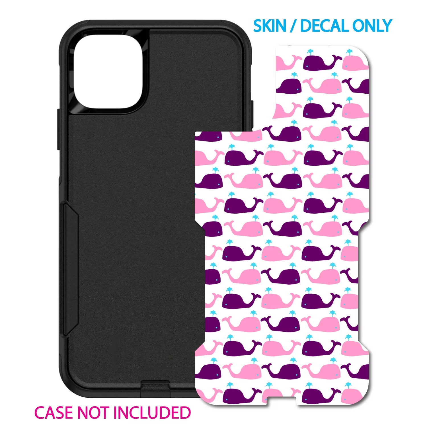 DistinctInk Custom SKIN / DECAL compatible with OtterBox Commuter for iPhone 11 (6.1