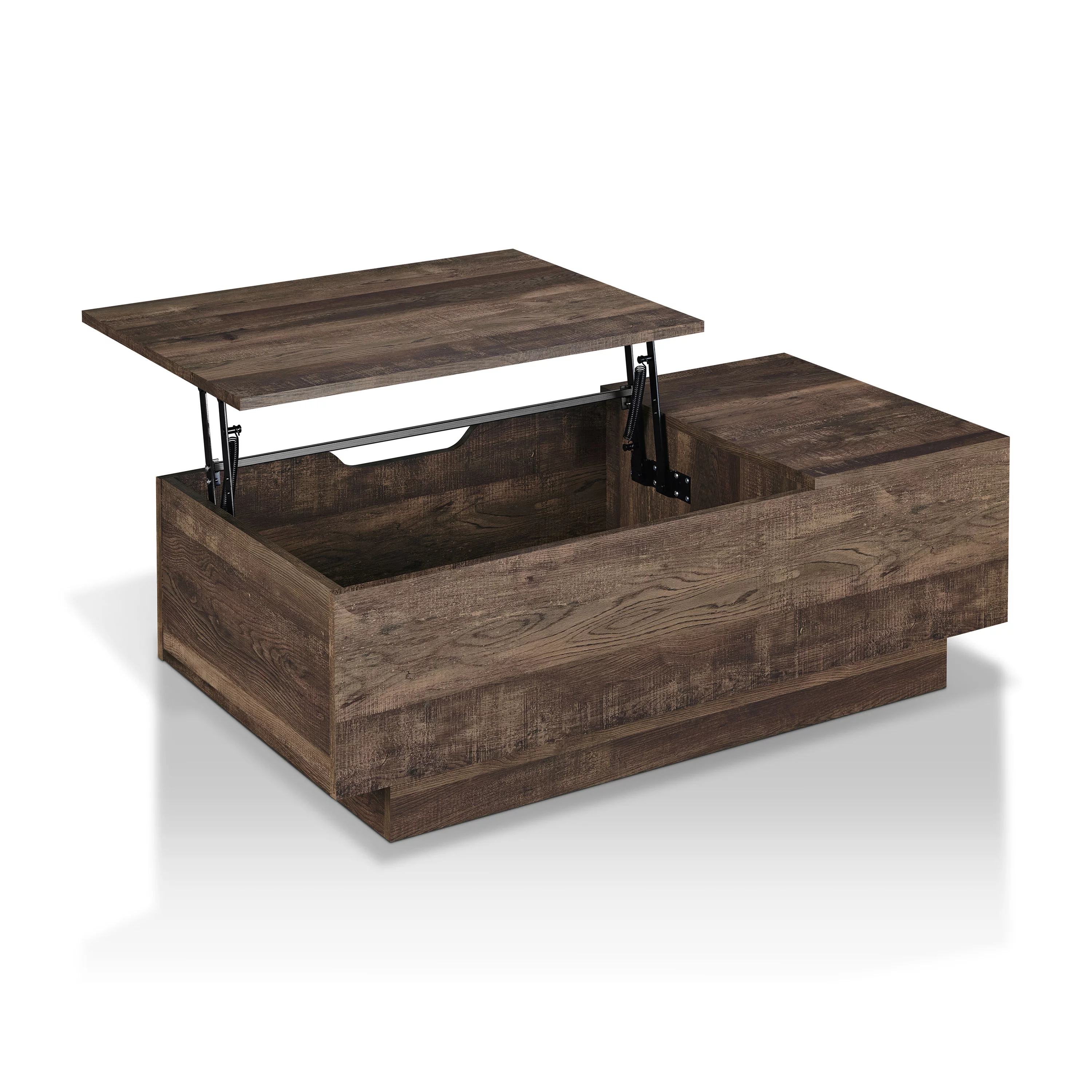 Furniture of America Arbo Lift-Top Coffee Table, Reclaimed Oak