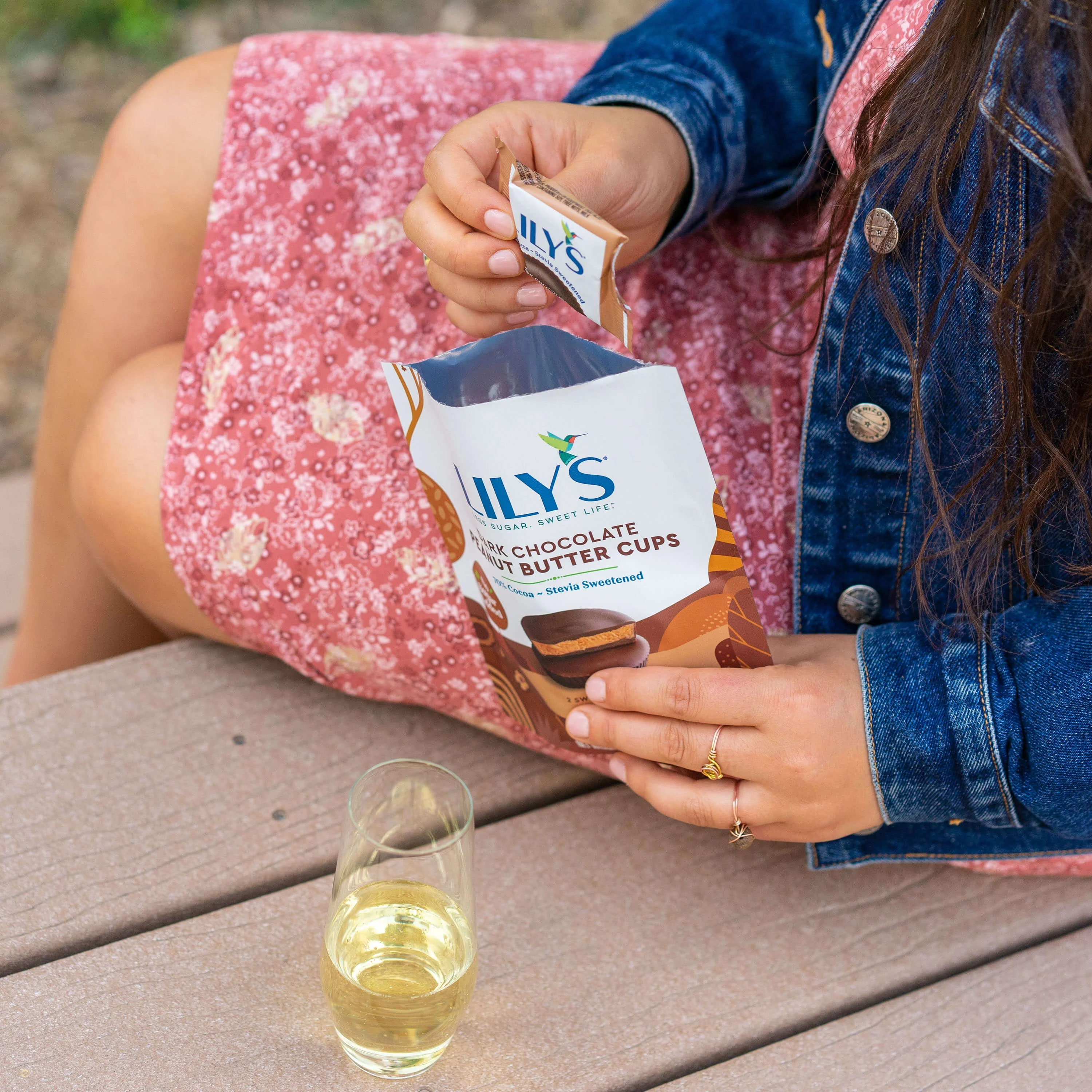 Lily's Sweets Peanut Butter Cup Dark Chocolate, 3.2 oz