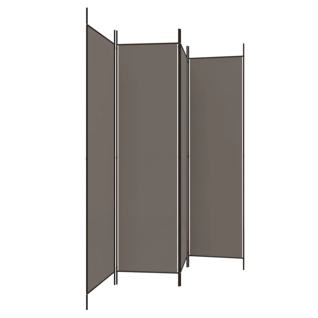 Anself 4-Panel Room Divider Anthracite 78.7