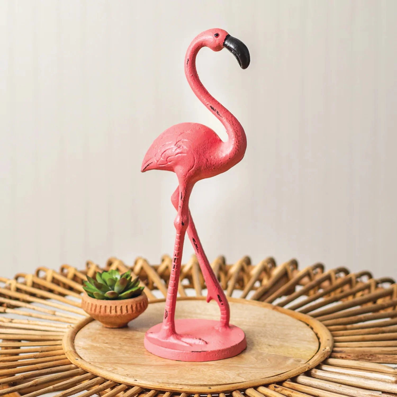 CTW Home 420162 Cast Iron Flamingo Statue
