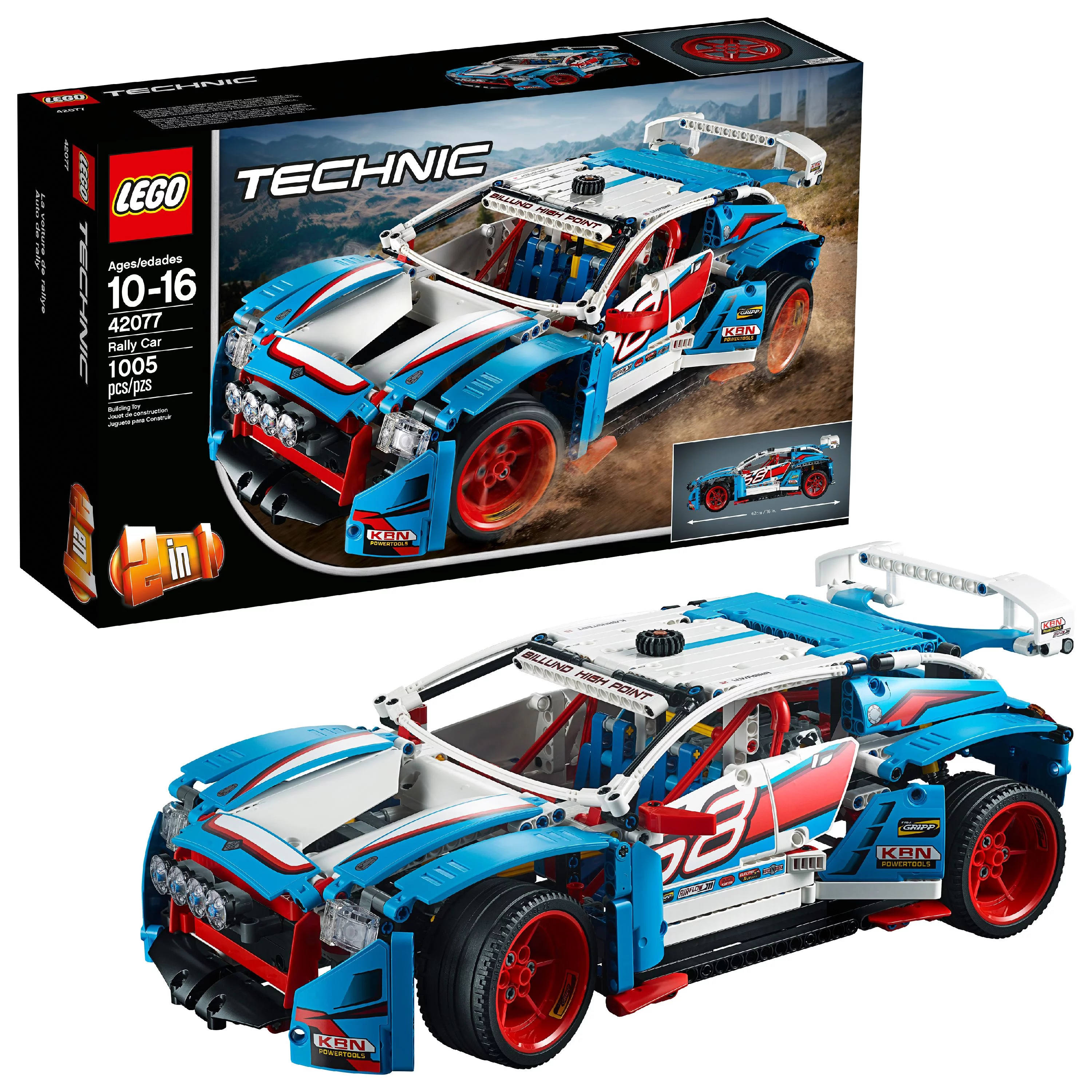 LEGO Technic Rally Car 42077 Building Set (1,005 Pieces)