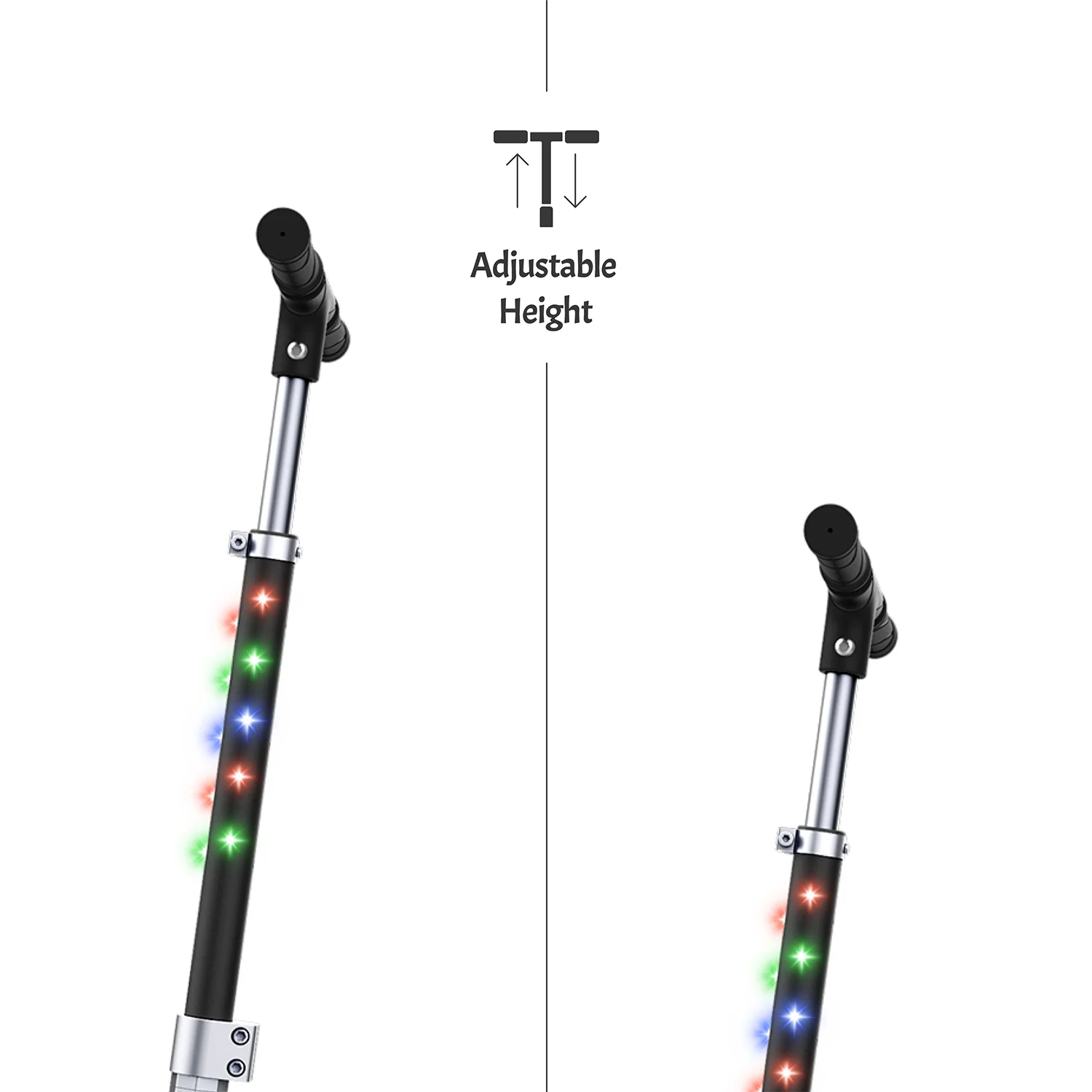 Jetson Jupiter Jumbo 2-Wheel Kick Scooter, Black, Ages 8+