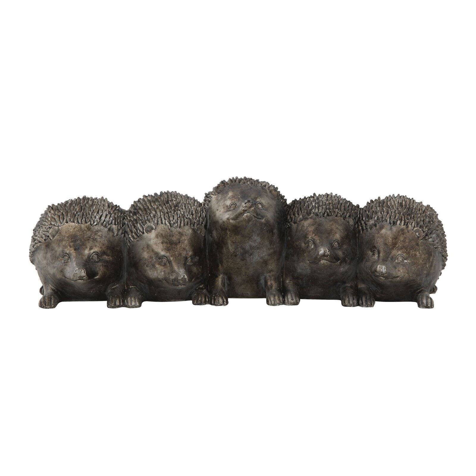 3R Studios Distressed Iron Resin Hedgehog Planter