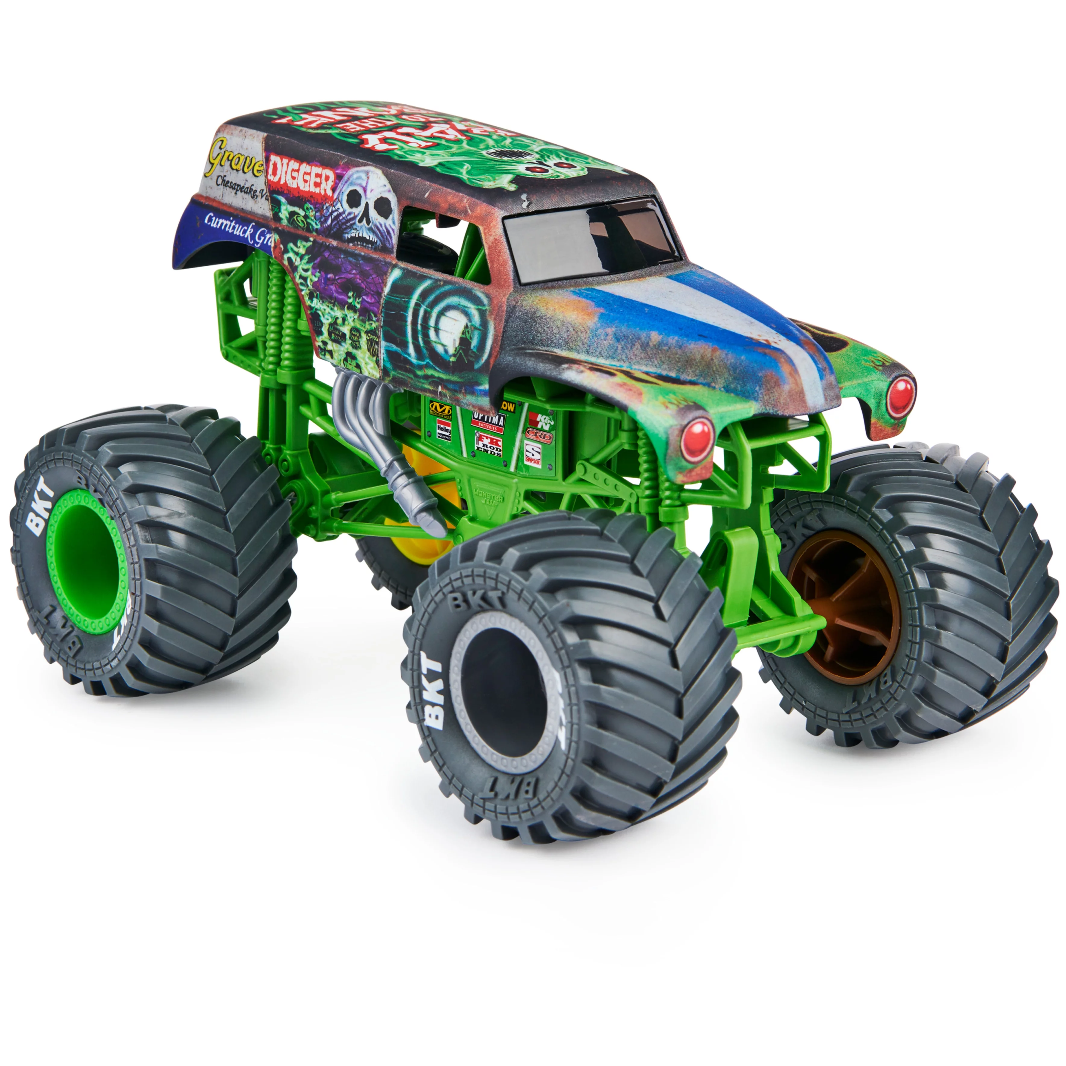 Monster Jam, Official Grave Digger Monster Truck, Collector Die-Cast Vehicle, 1:24 Scale