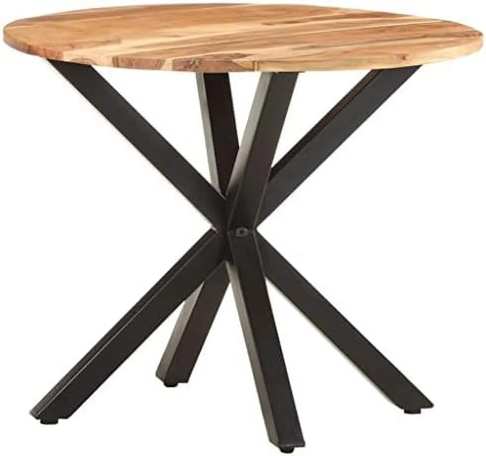 xrboomlife   Console Table Small Dresser Coffee  Craft Table Suitable for Entryway Living Room Bedroom Office 26.8"x26.8"x22" Solid Mango Wood