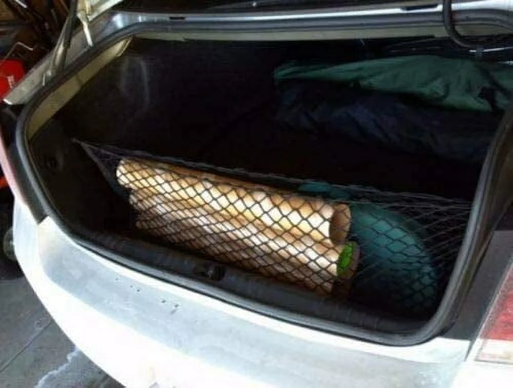 EACCESSORIES EA Trunk Organizer Cargo Net for Chevrolet Caprice 2011-2017 – Envelope Style Cargo Net for Sedan – Premium Mesh Car Trunk Organizer Vehicle Carrier Storage – Compatible Chevy Caprice