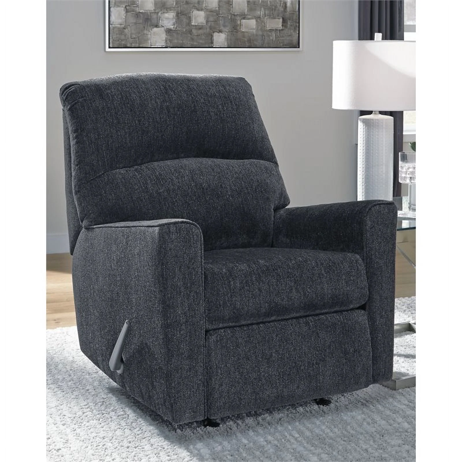 Bowery Hill Modern / Contemporary Rocker Recliner in Slate Finish