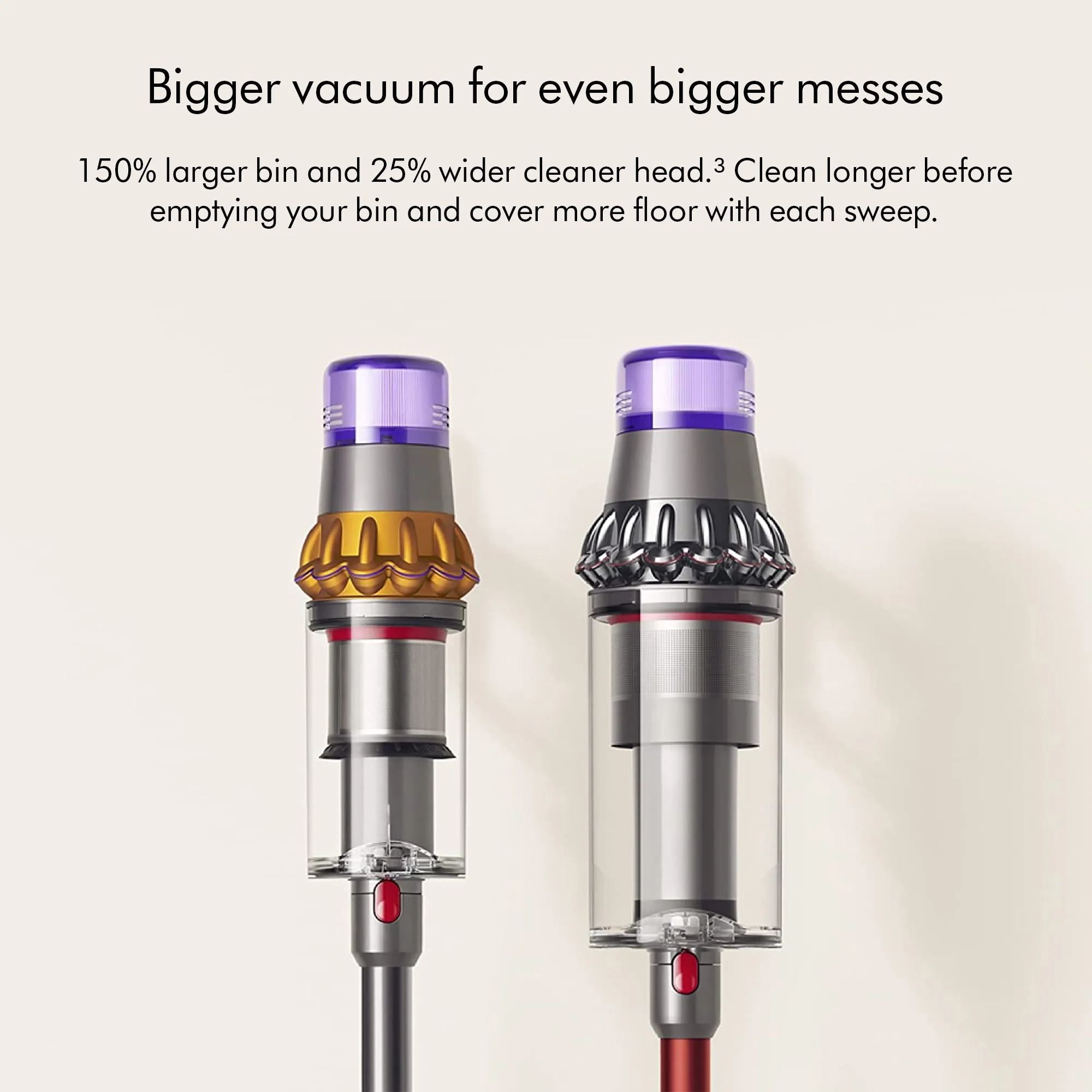 Outsize Total Clean Cordless Vacuum Cleaner | Red | Refurbished