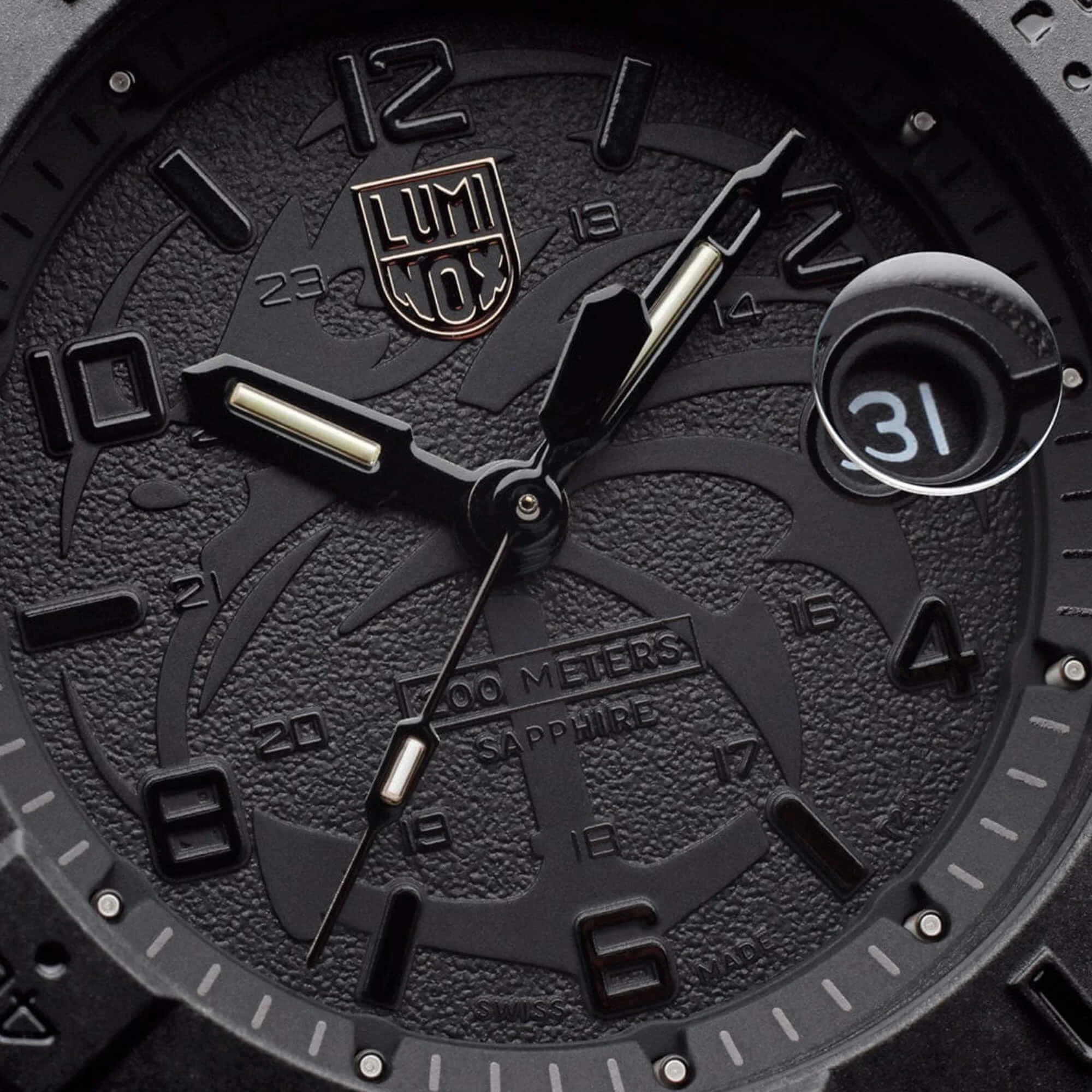 Luminox XS.3601.BO.NSF Men's Navy SEAL Quartz Black Strap Watch