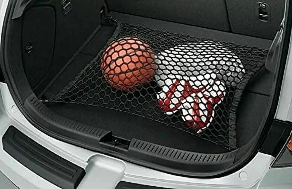 EACCESSORIES EA Rear Trunk Organizer Cargo Net for Ford Escape 2001-2012 – Floor Style Cargo Net for SUV – Premium Mesh Elastic Car Trunk Organizer Vehicle Carrier Storage – Compatible with Escape