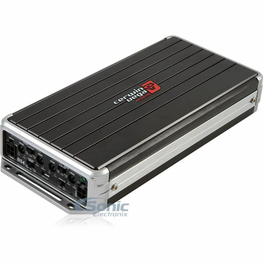 Cerwin Vega B54 + Free Belva 4 Gauge Amp Kit 1200W 4-Channel Bomber Series Class D Amplifier