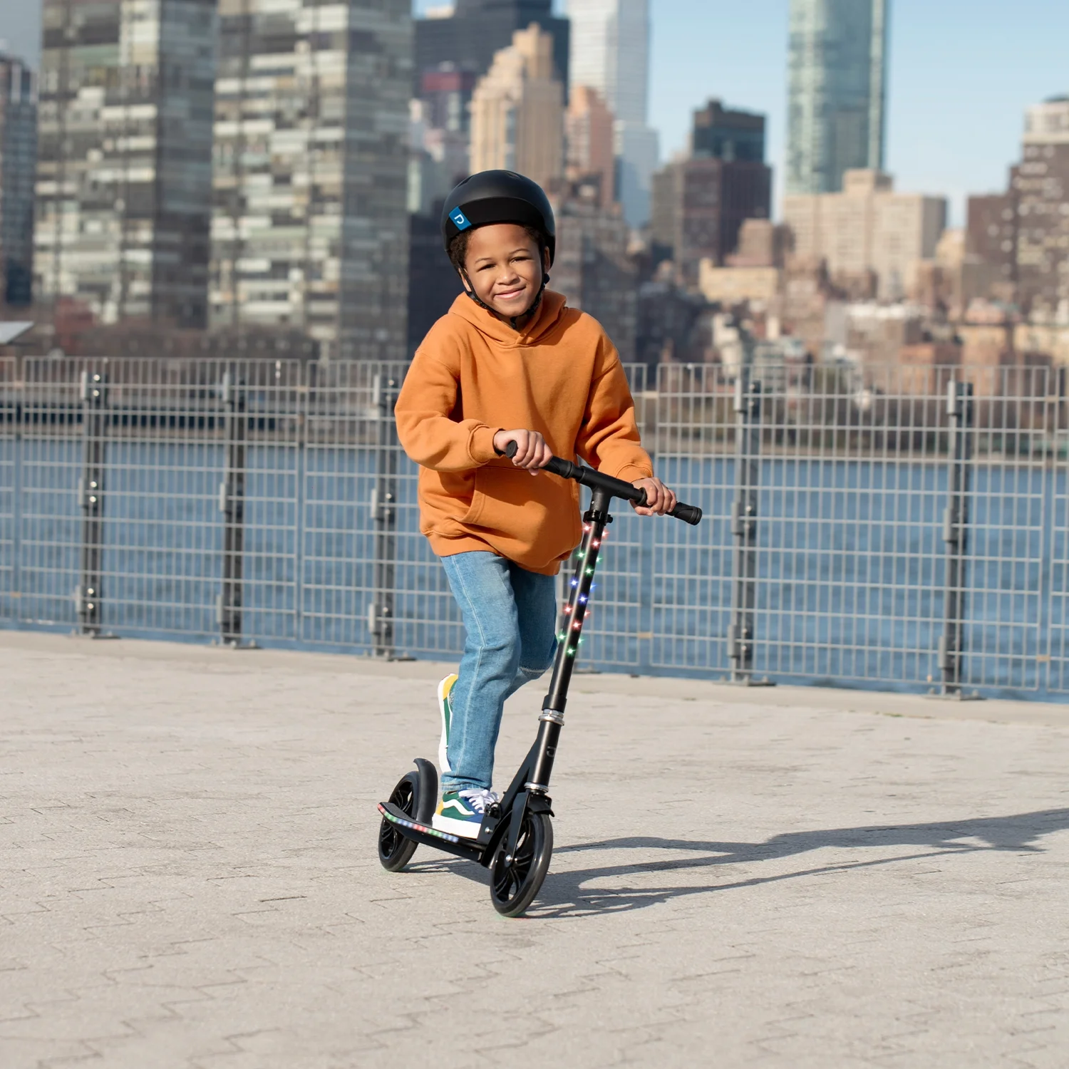 Jetson Jupiter Jumbo 2-Wheel Kick Scooter, Black, Ages 8+