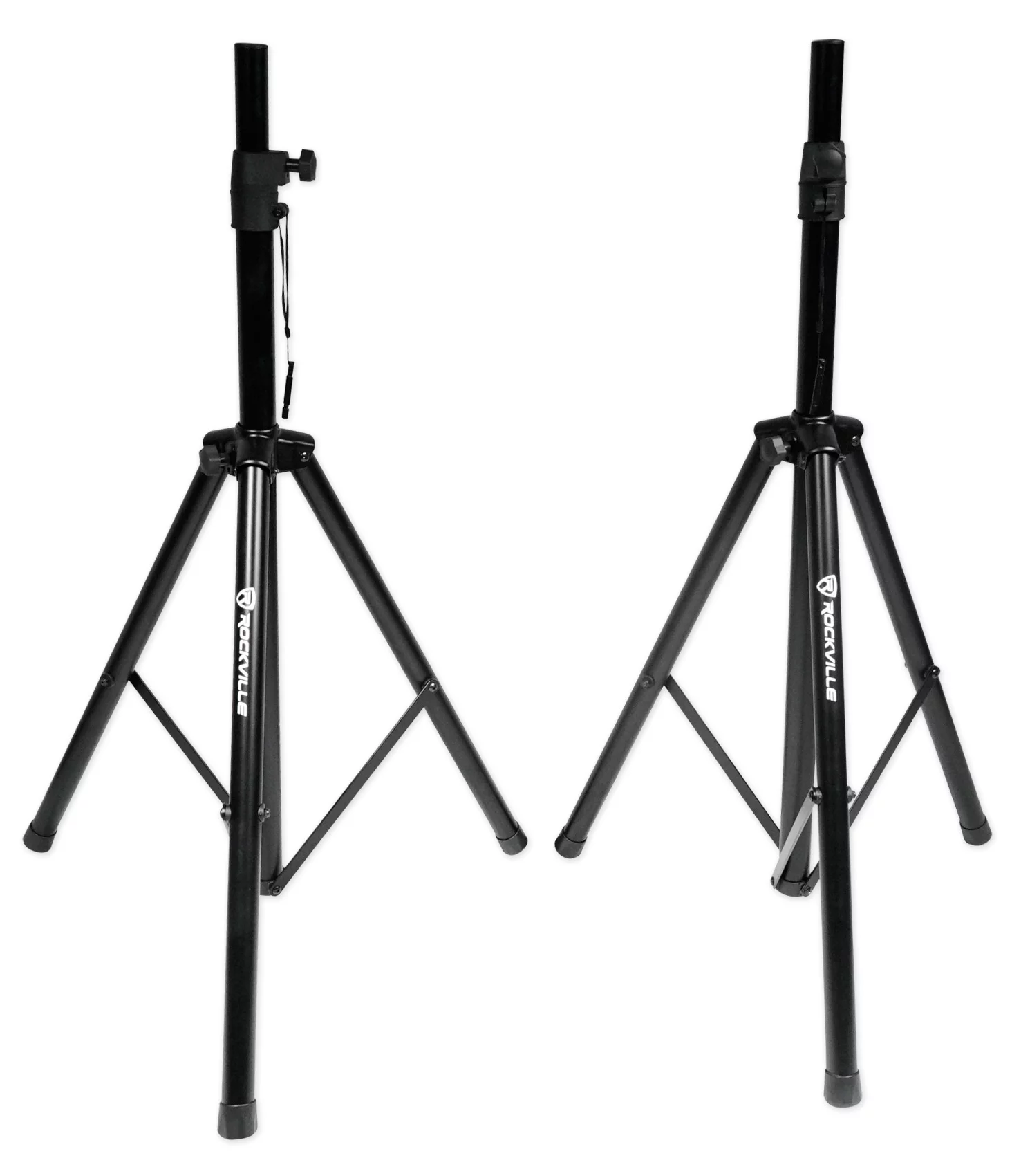 (2) Mackie SRT212 12” 1600 Watt Powered DJ PA Speakers+Stands+Sub+Headphones+Mic