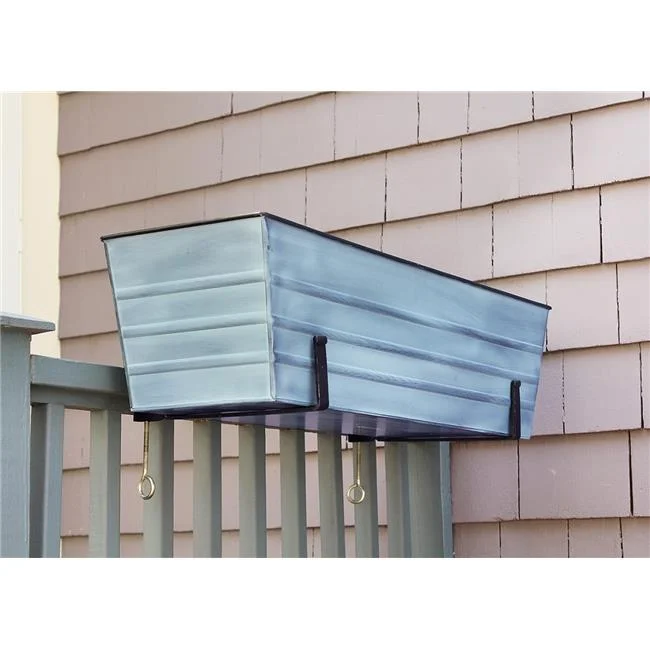 Achla  Flower Box with Wall Brackets - Blue - Medium