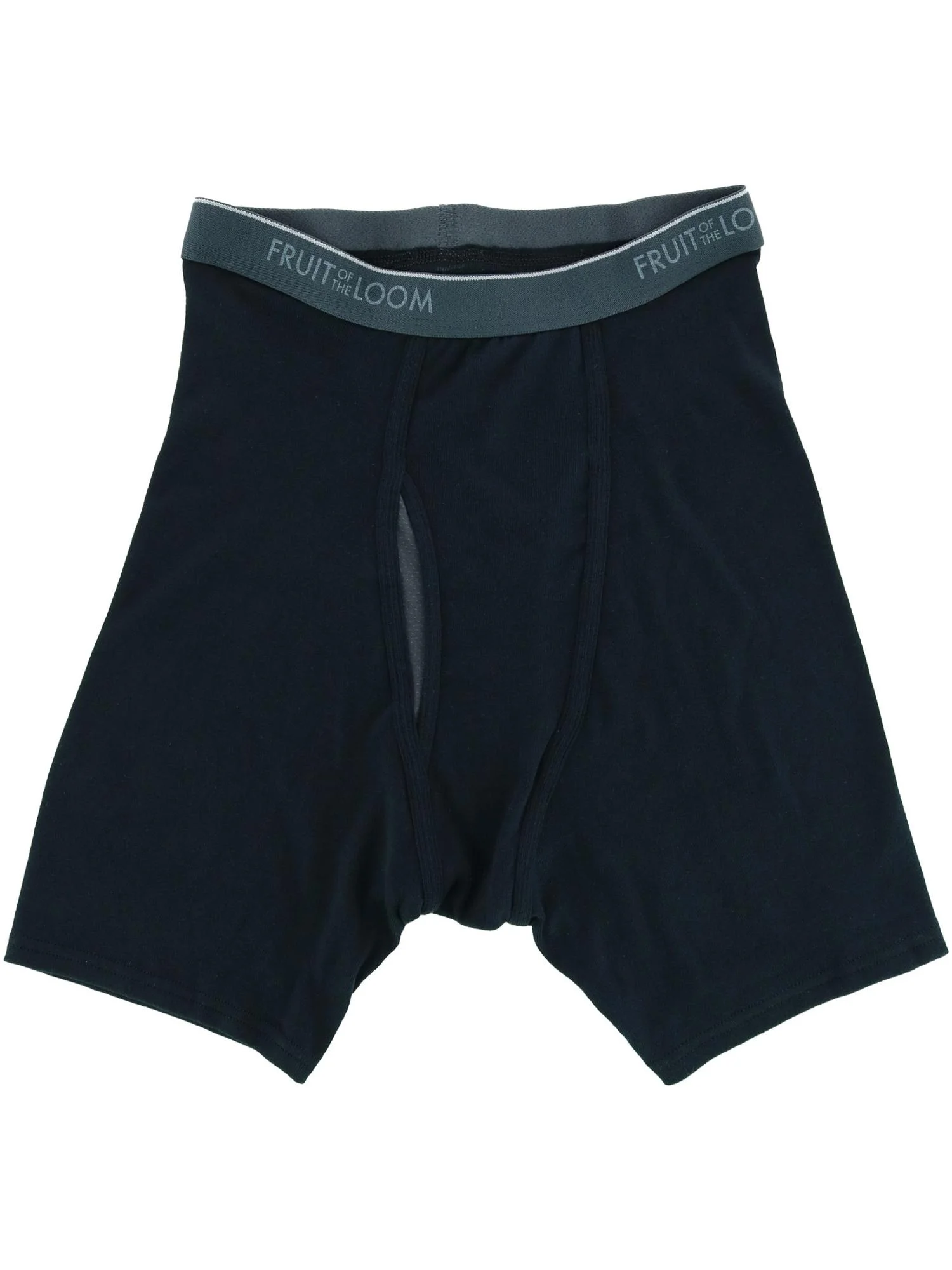 Fruit of the Loom Men's CoolZone Fly Black and Gray Boxer Briefs, 3 Pack