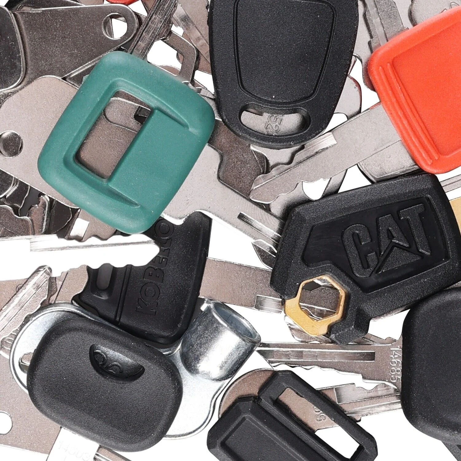 41 Heavy Equipment Keys Set Case Cat Komatsu JCB Kubota Bobcat Volvo Doosan JLG