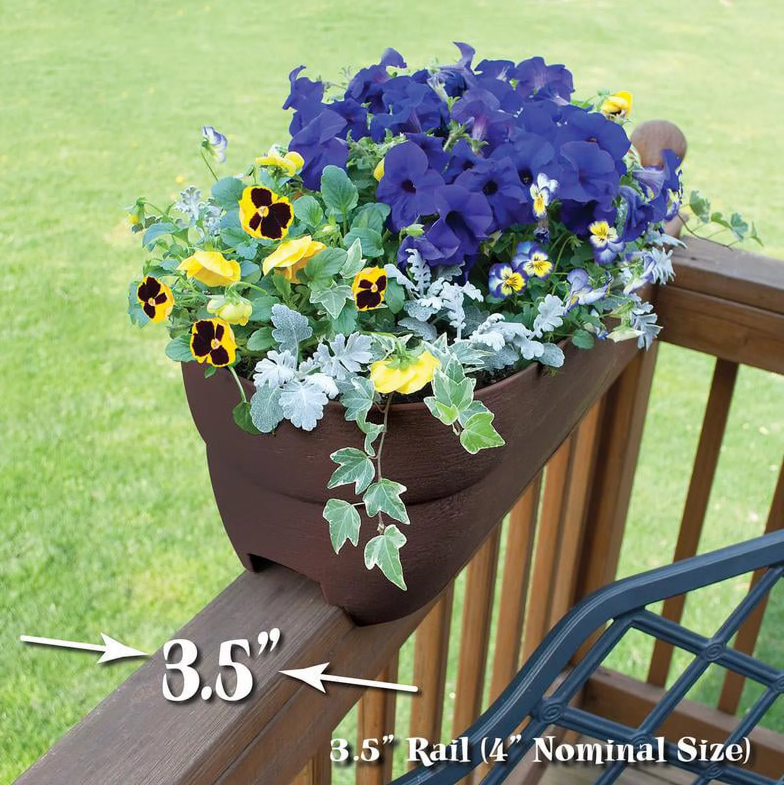 Bloomers Rail Picker Self-Watering Rail Planter Grow Box – 24