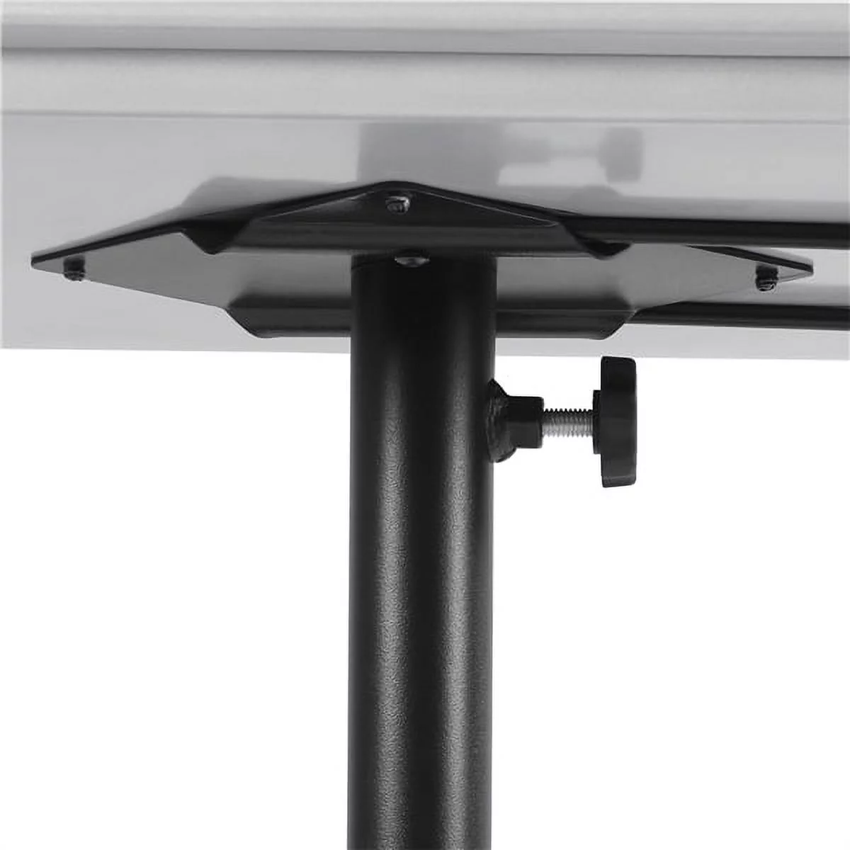 Alden Design Professional Rolling Salon Silver Tray Trolley Cart