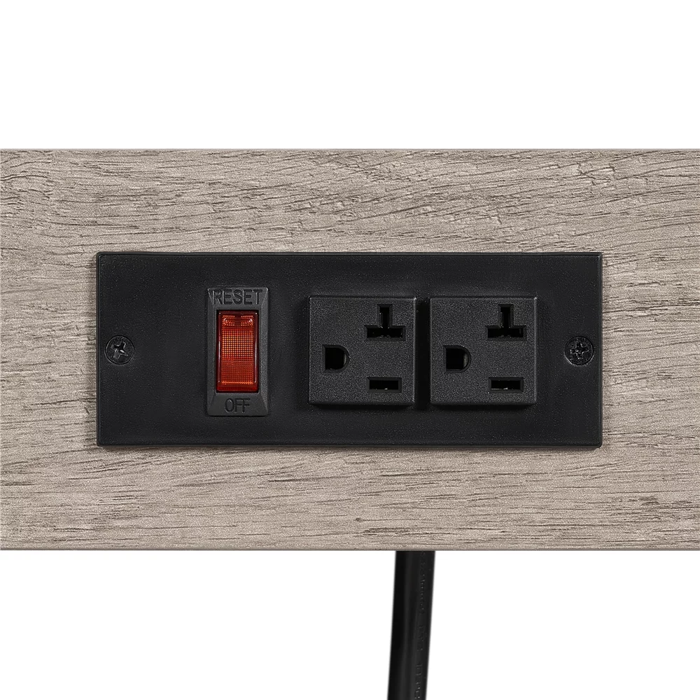 Yaheetech 64'' H 4-tier Kitchen Baker's Rack with Power Outlet,Gray