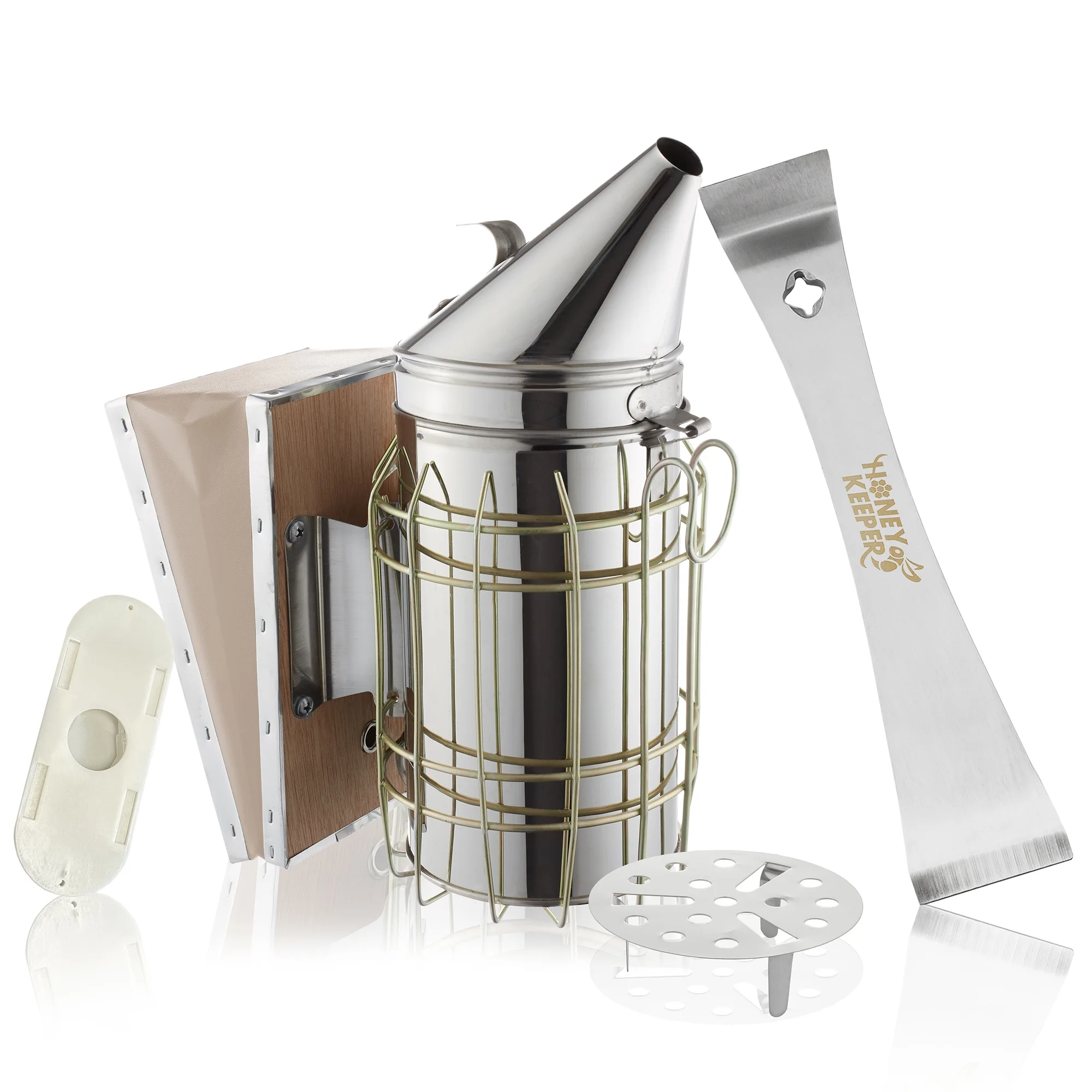 Honey Keeper 10 Frame Starter Beehive Kit (1 Deep Hive Body) Fully Assembled and Painted with Tools