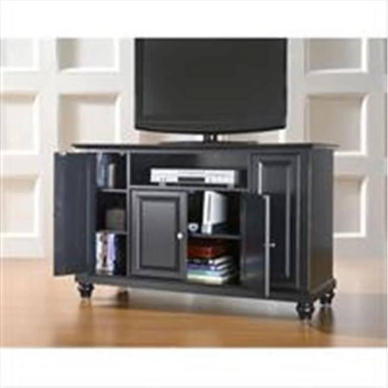 Crosley Furniture  Cambridge 48 in. TV Stand in Black Finish
