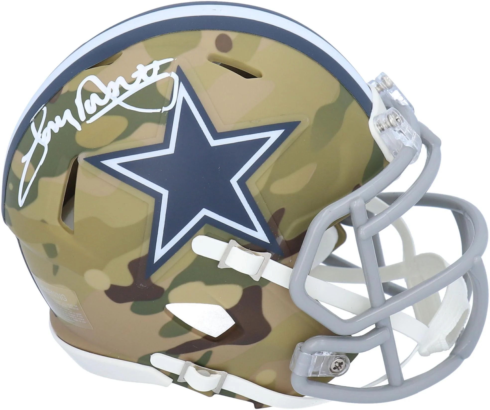 Tony Dorsett Dallas Cowboys Autographed Riddell CAMO Alternate Speed Mini Helmet - Fanatics Authentic Certified