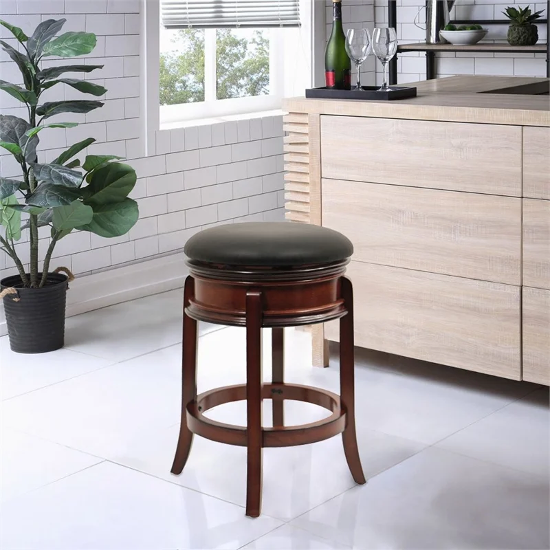 Boraam Magellan Swivel Backless Counter Stool - Brandy
