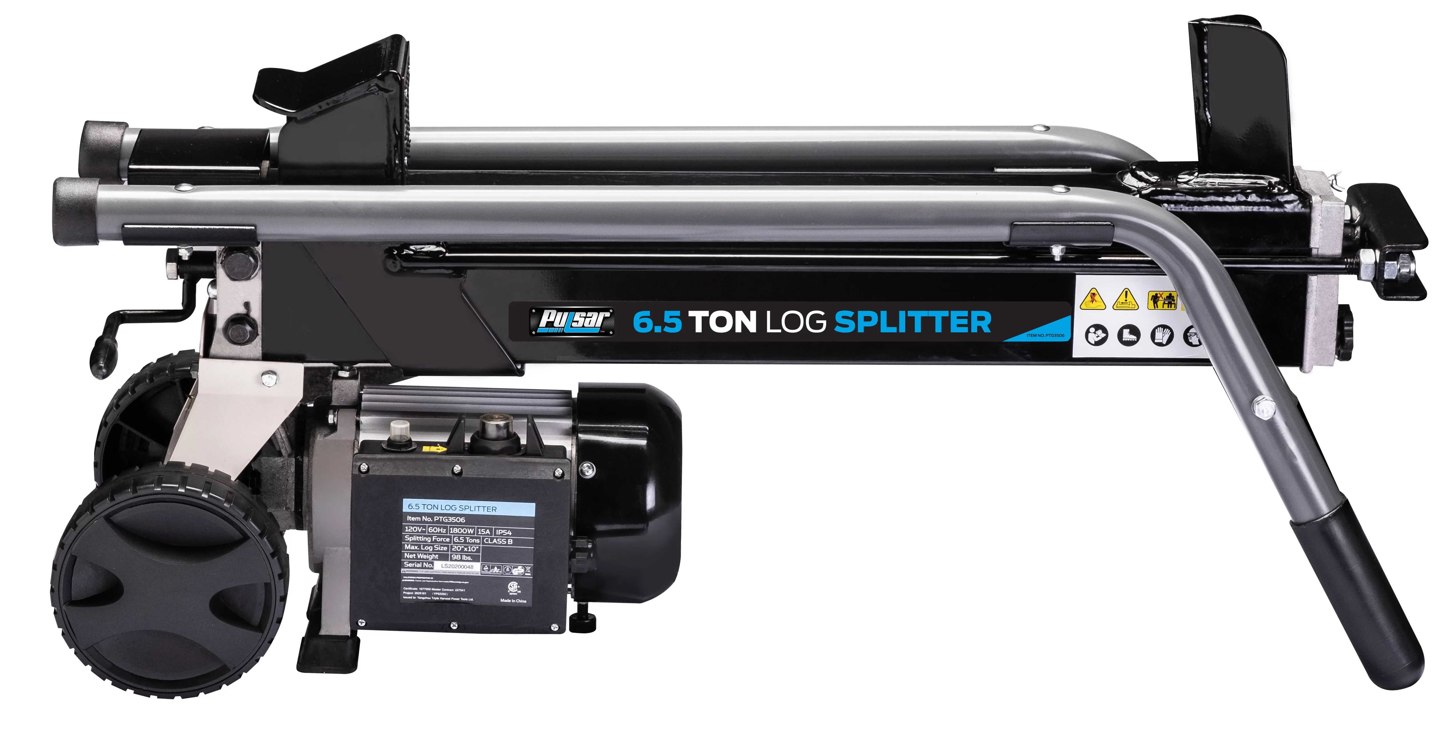 Pulsar 6.5 Ton Electric Log Splitter