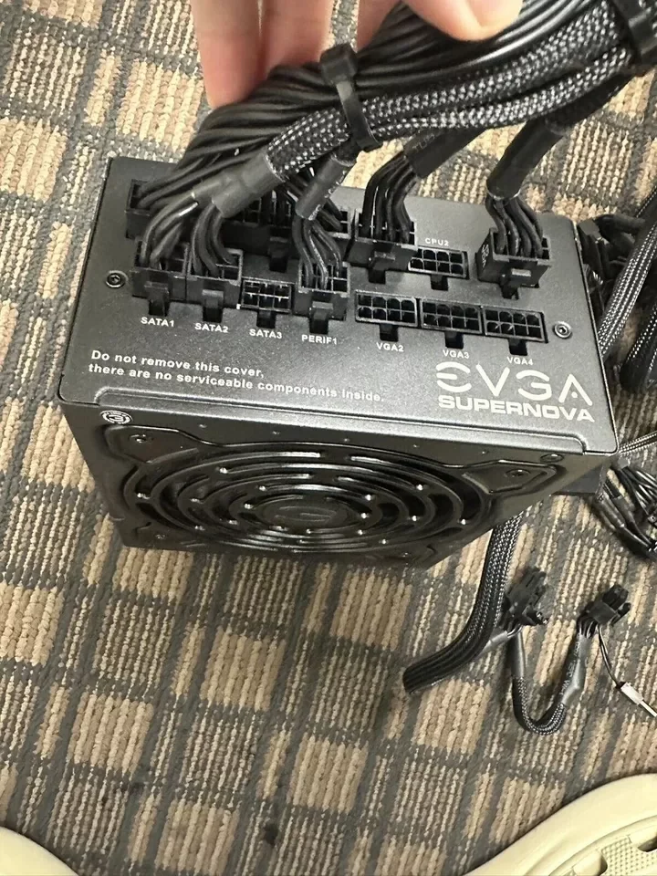 EVGA SuperNova 750 G3 ATX Power Supply Gaming PSU 80 Plus Gold 750W Fully Modula