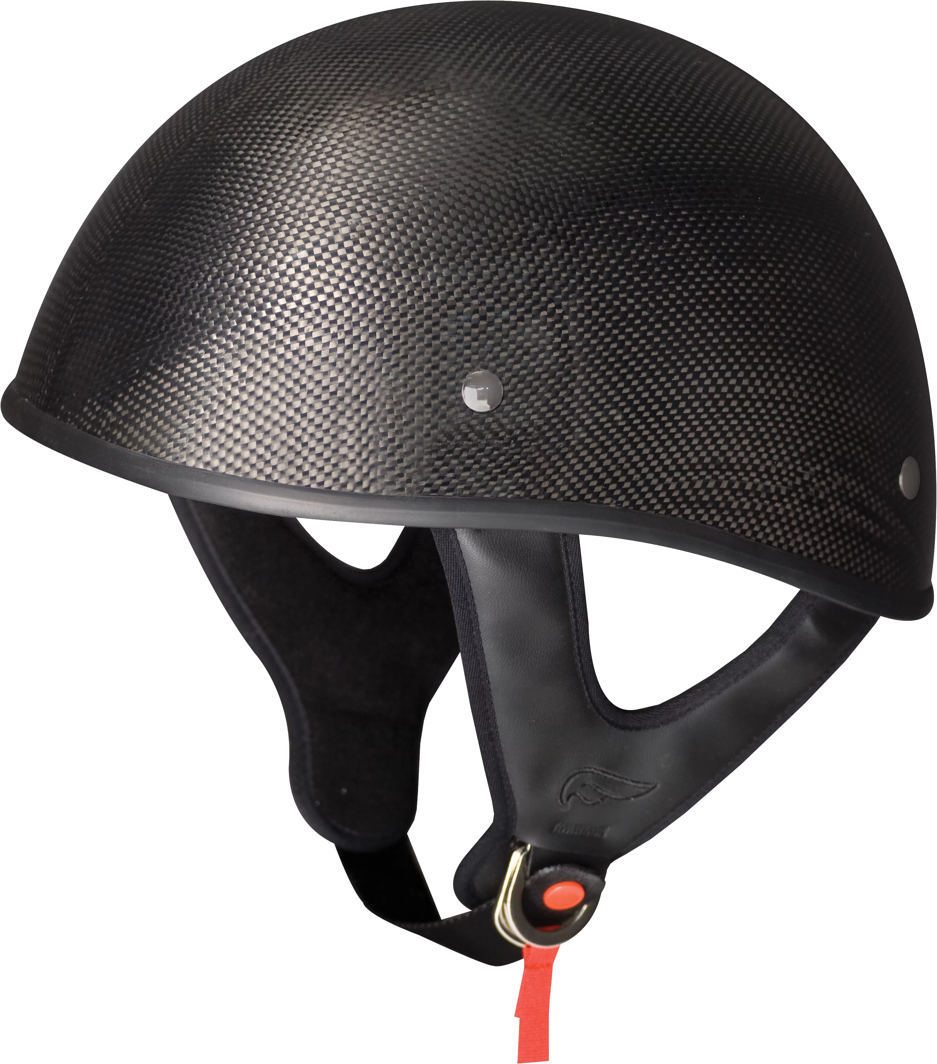 Fulmer, 25-0598, Adult Shorty Motorcycle Helmet - DOT Approved - 301 TAC - Carbon Fiber, XL