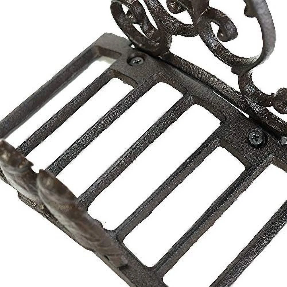 Sungmor Heavy Duty Cast Iron Garden Hose Holder - Small Water Hose Hanger Wall Mounted - Decorative Indoor Outdoor Hose Rack - 50FT 75FT 100FT Water Hose Butler Storage - Lovely Bird Tap Hose Stand