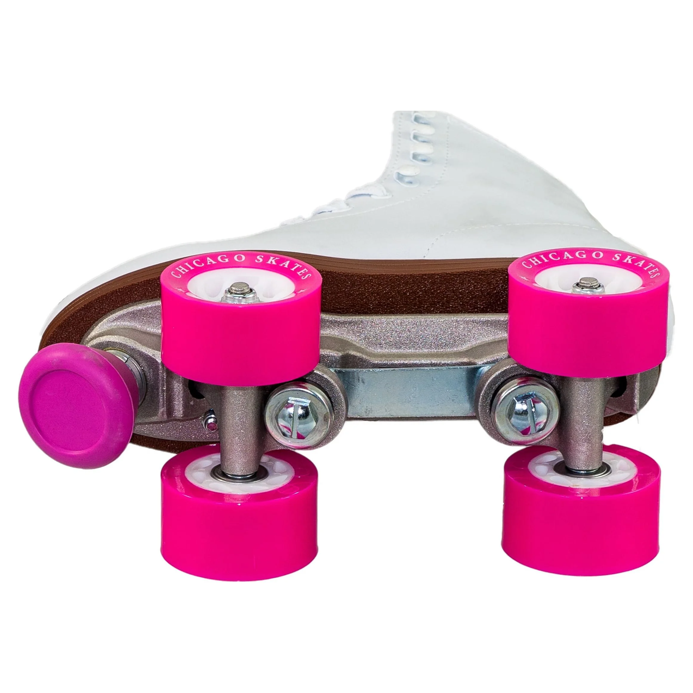 Chicago Ladies' Classic Quad Roller Skates, White, Sizes 1-10