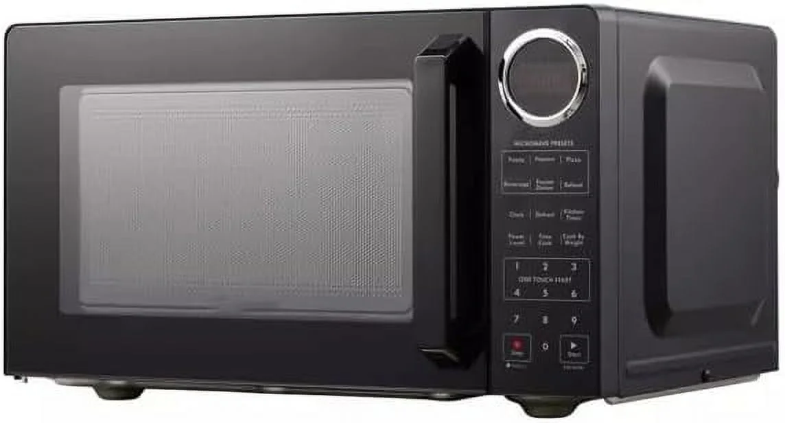 JYY 0.9 cu-ft Microwave, 900 Watts, LED Display, 10 Power Levels - Black