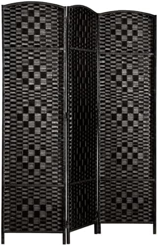 TJVNLDE Room Divider Privacy Screen 15.7" Room Dividers and Folding Privacy Screens 6 Panel Natural Room Divider Wall 6FT Tall Partition Room Divider Separator